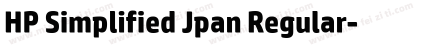HP Simplified Jpan Regular字体转换